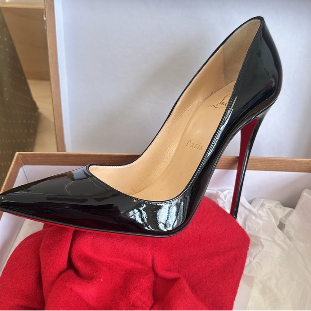 Christian Louboutin Black Patent Leather Heels